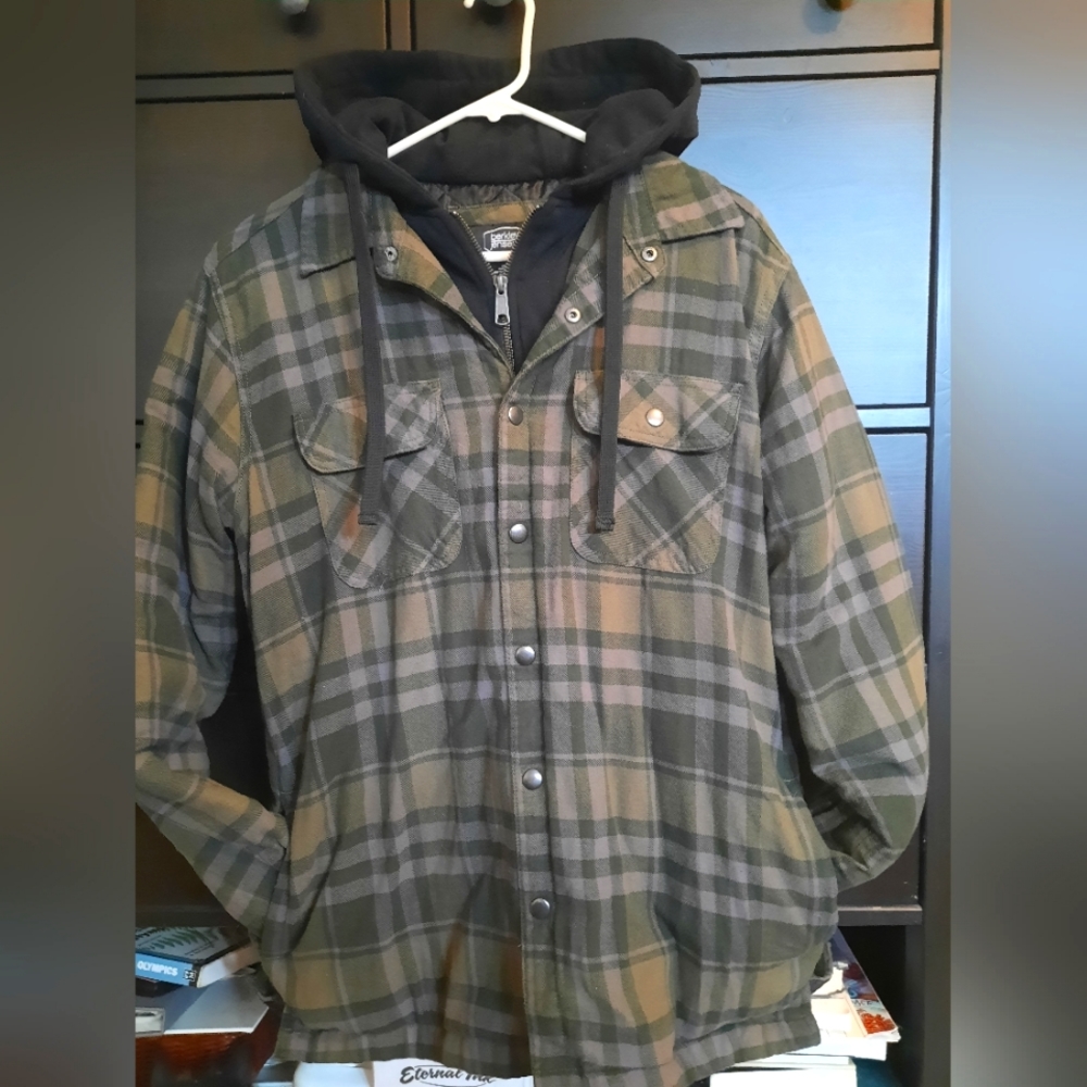 Mens Berkley & Jensen Flannel Hoodie